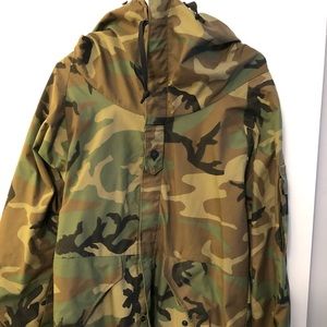 Military camo weatherproof jacket